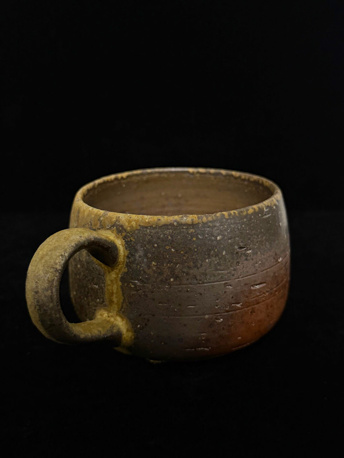 Wood-Fired Coarse Ceramic Coffee Cup 200ml