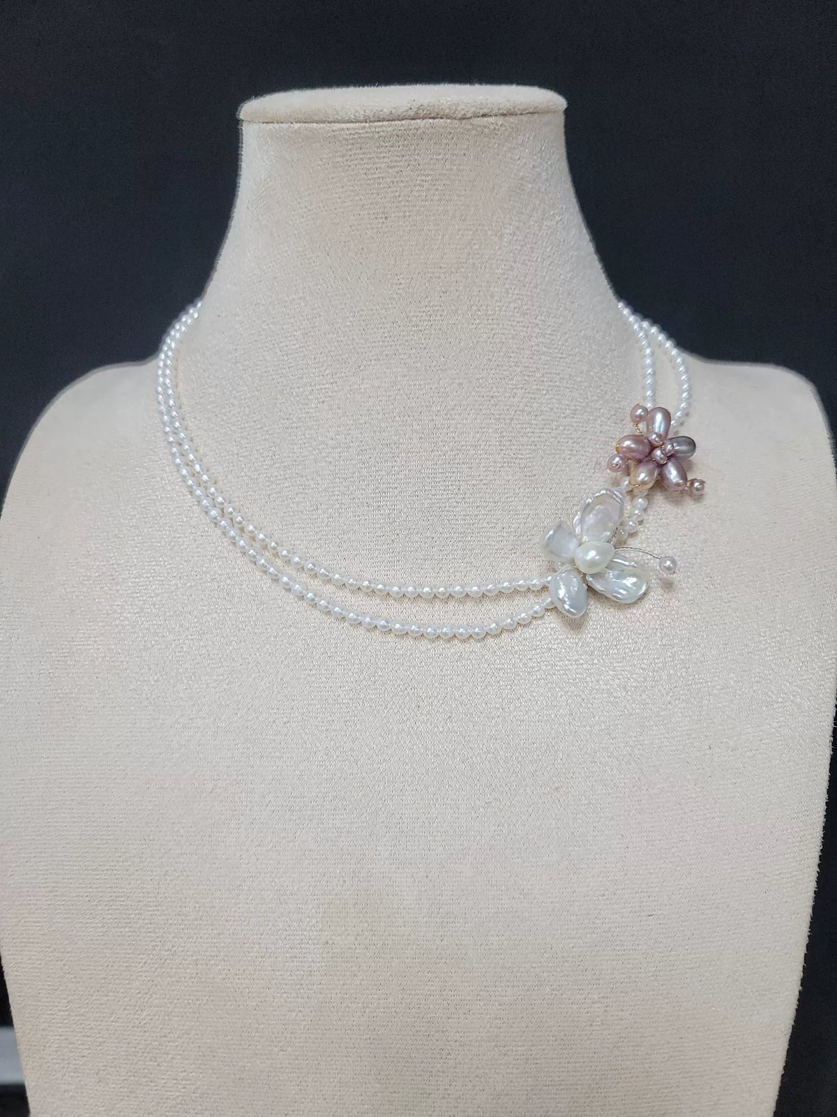Natural Pearl Double Layer Necklace