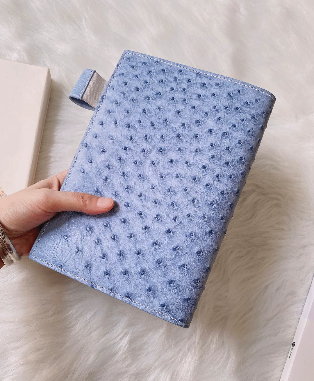 South African Ostrich Leather A5 Journal Case