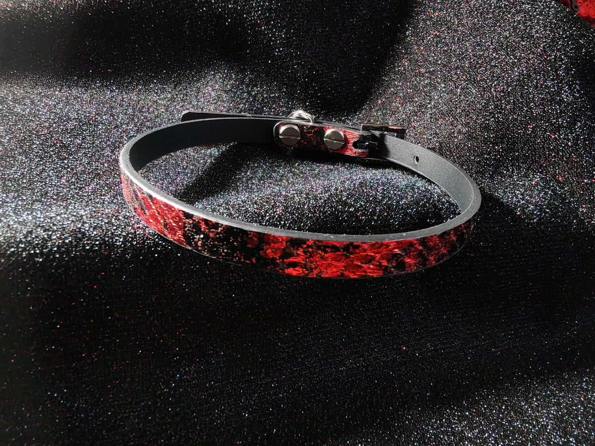 Dark Fire Snake Choker Neck Collar