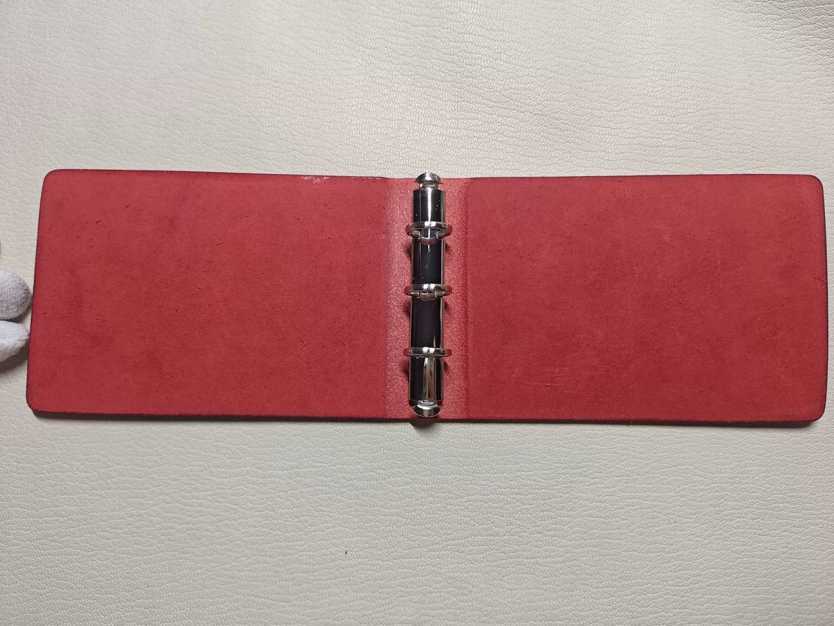 Handmade Red Leather M5 Landscape Planner Cover