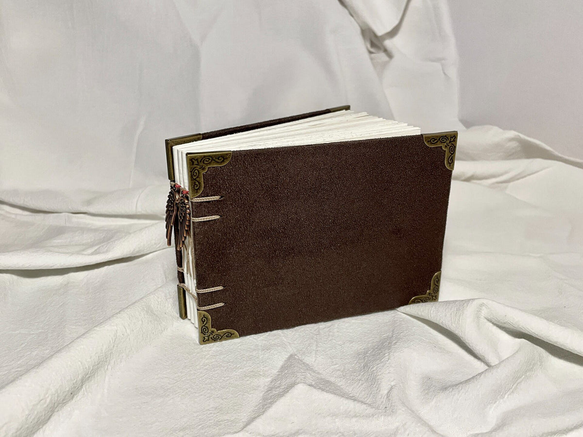 Suede Watercolor Sketchbook with Exposed Spine