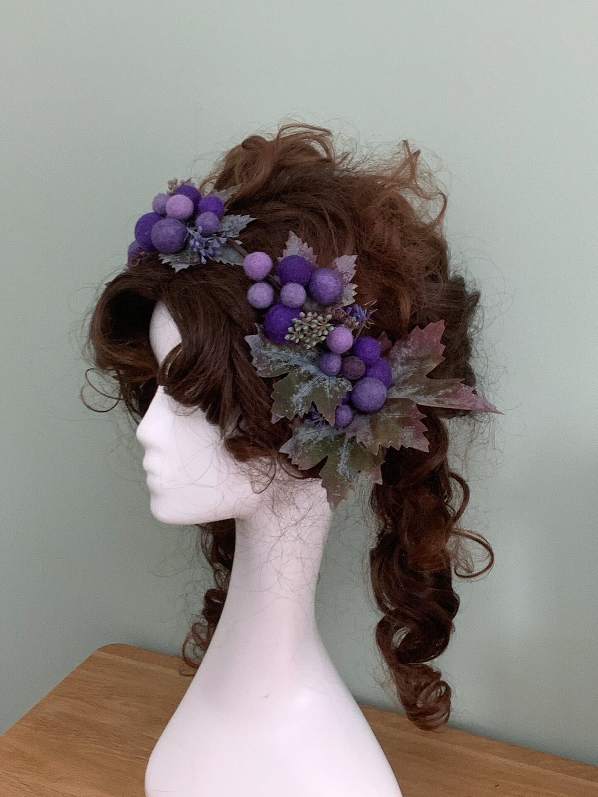 Handmade Grape Wreath Hairband Vintage Style