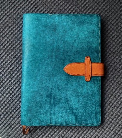Italian PUEBLO Matte Leather Notebook Cover for B5/A5/A6/A7