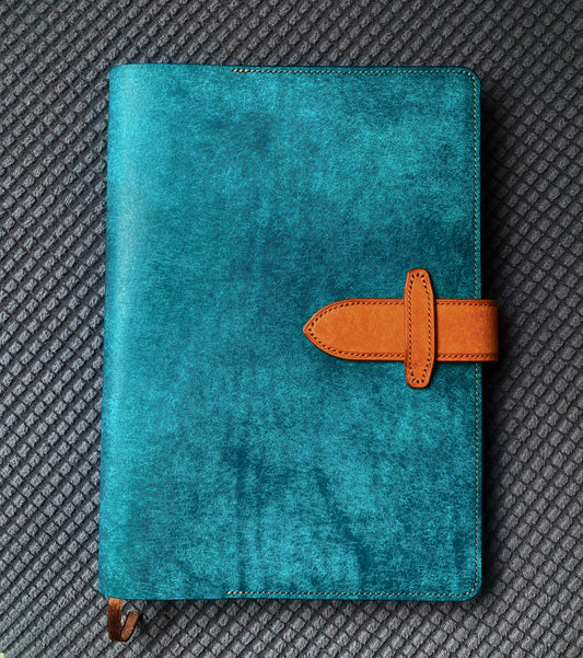 Italian PUEBLO Matte Leather Notebook Cover for B5/A5/A6/A7