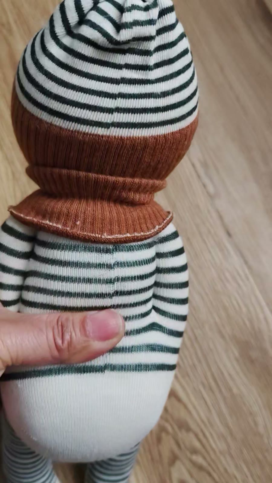 Boneca de Meia de Peluche Artesanal de Conforto