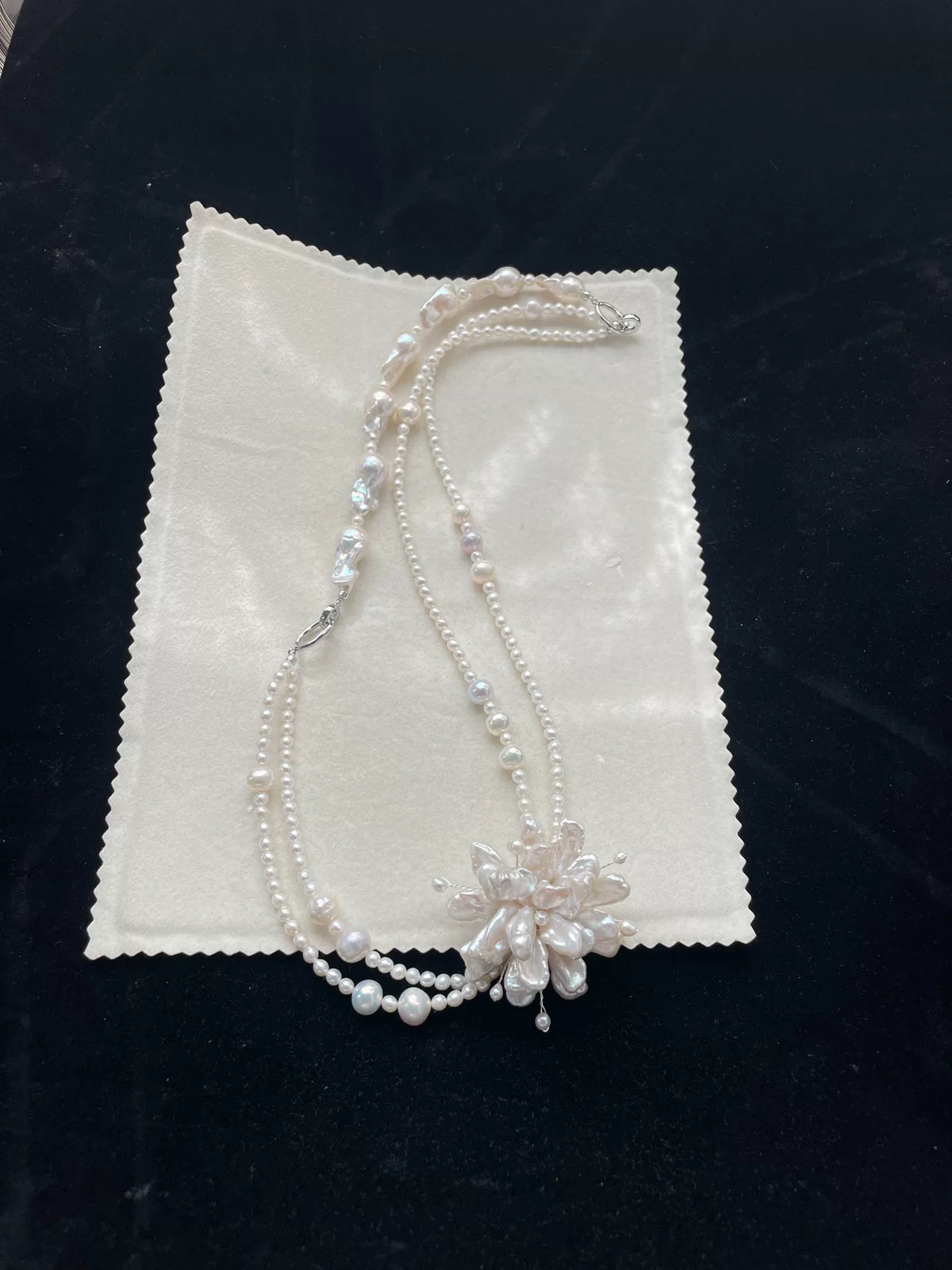 Natural Freshwater Baroque Pearl Necklace Set