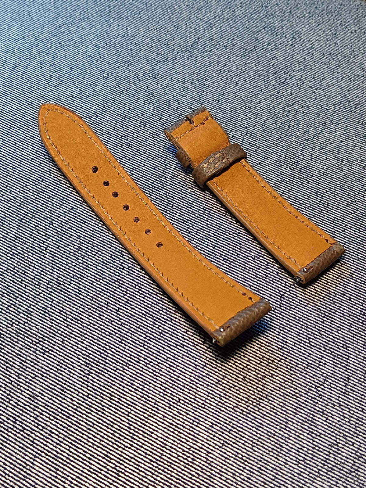 Handmade Epsom Leather Watch Strap 20mm