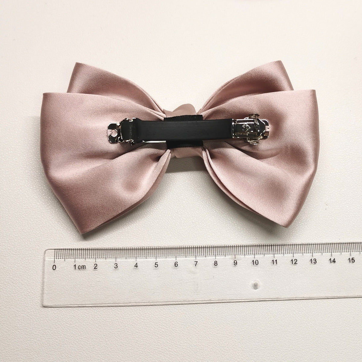 Pure Silk Double Layer Bow Hair Clip