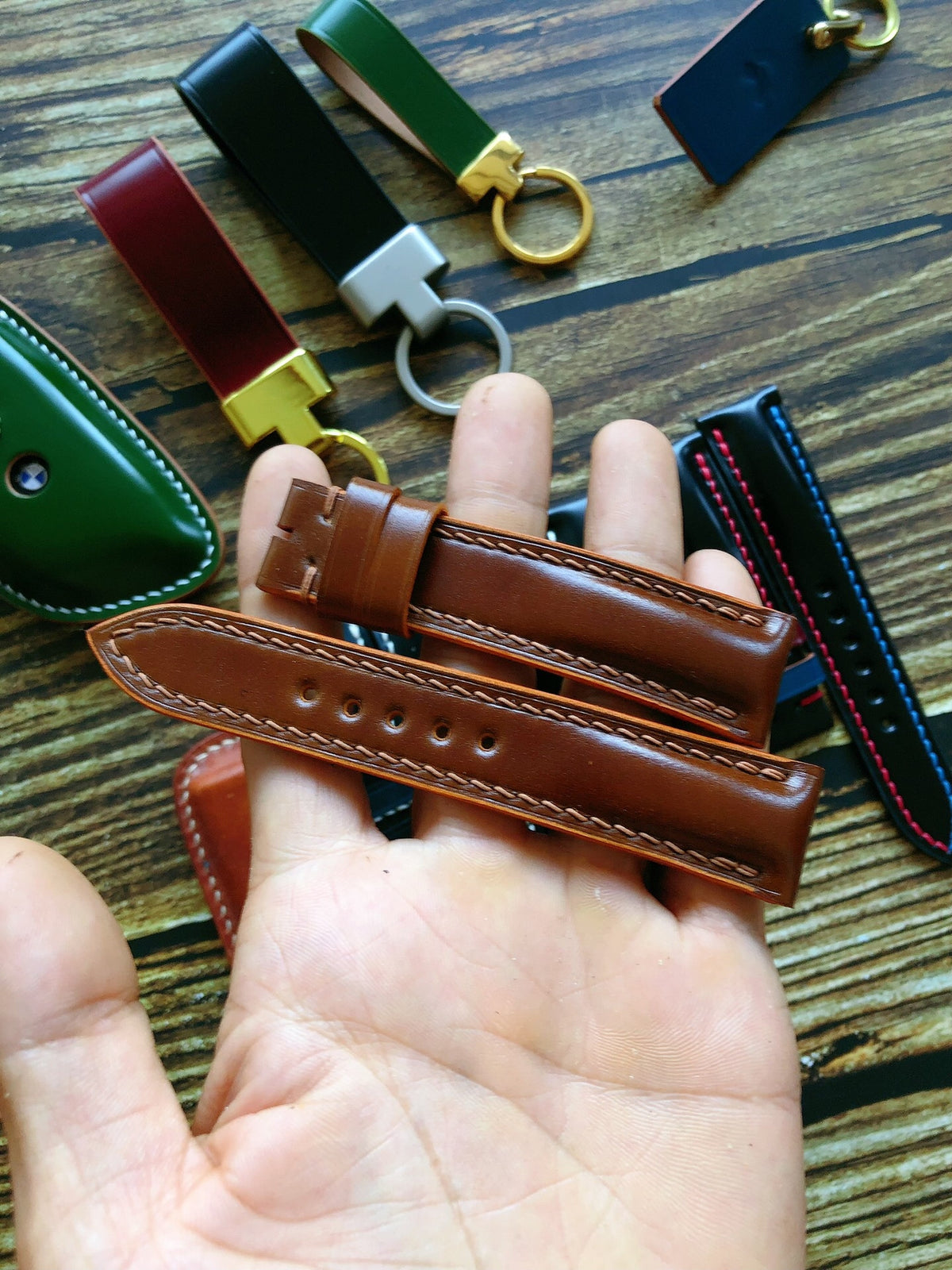 Japanese Shinki Horsehide Leather Watch Strap
