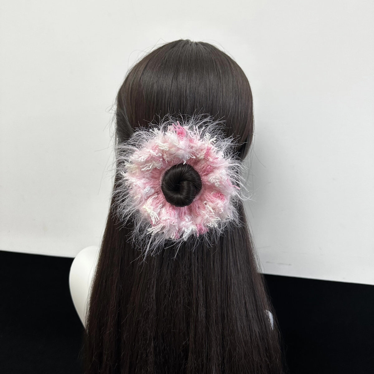 Hand Crochet Floral Hair Scrunchie