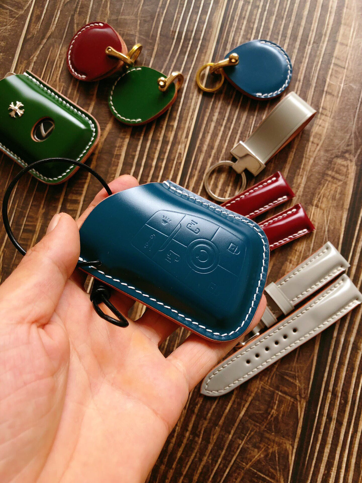 Buick Leather Key Case Shell Cordovan