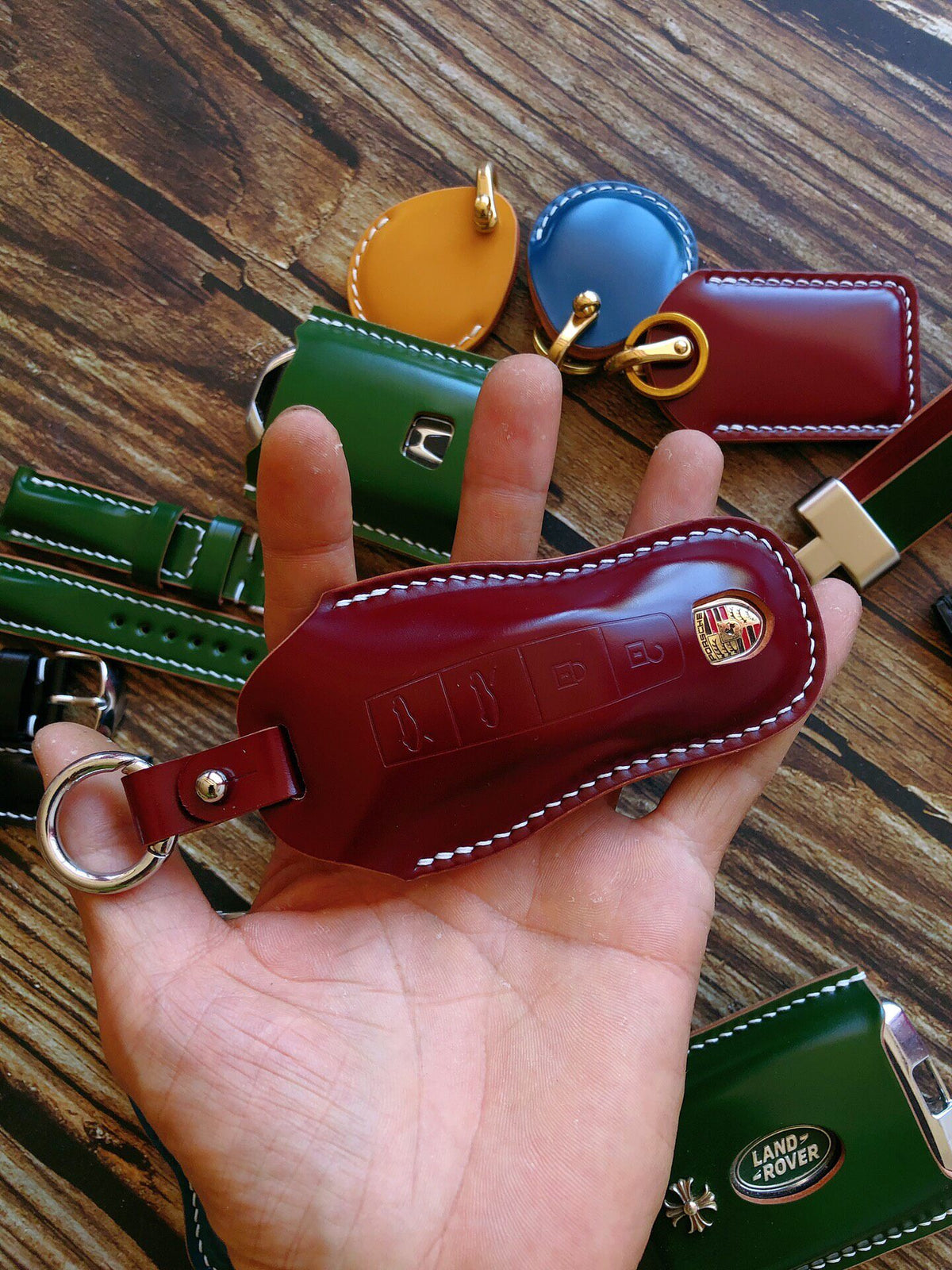 Porsche Key Cover Shinki Cordovan Leather