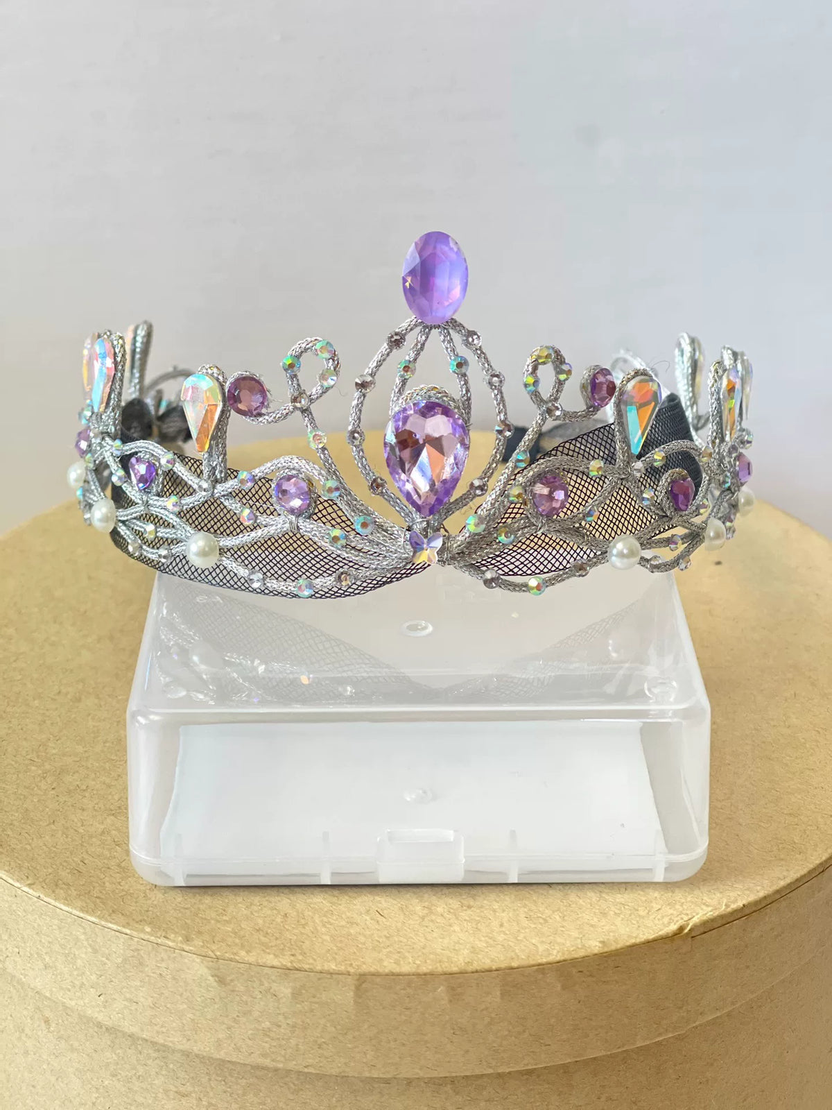 Ballet Crown Tiara with Lilac Violet Crystal