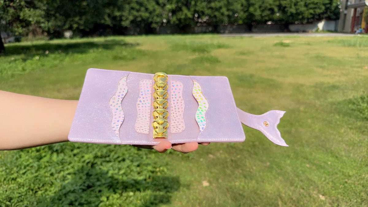 Holografisches Meerjungfra Notizbuchcover 120x80mm