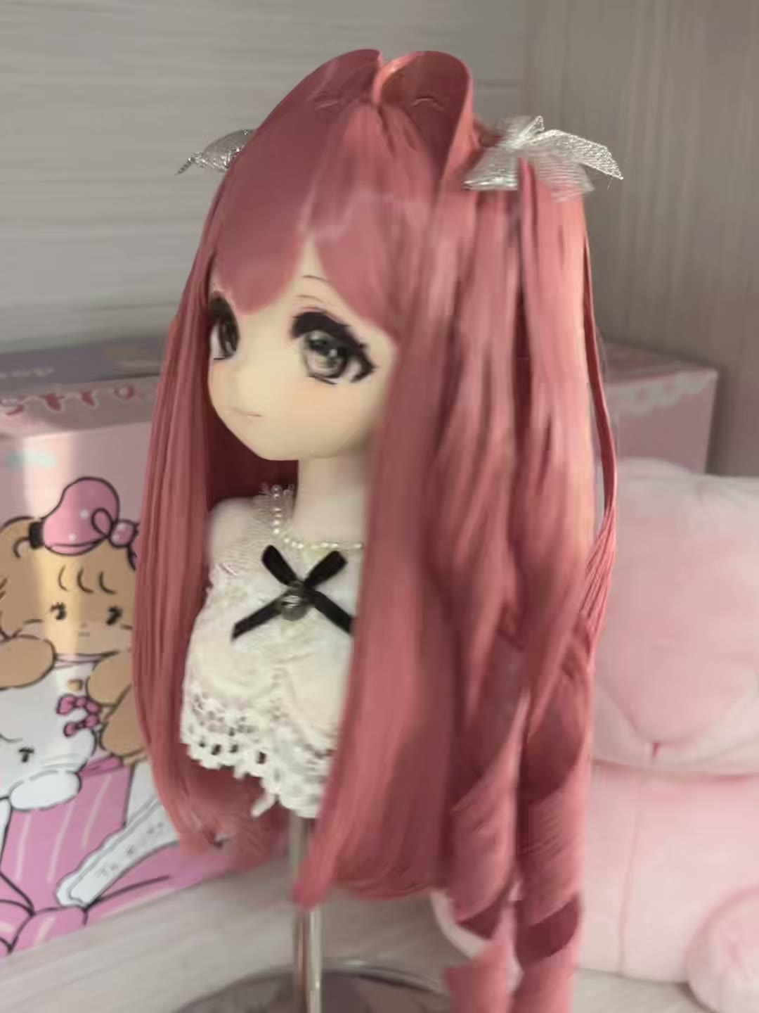 Doll Wig Dusty Rose Anime Style