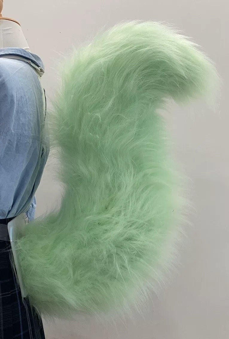 Matcha Green Beast Tail Cosplay Prop