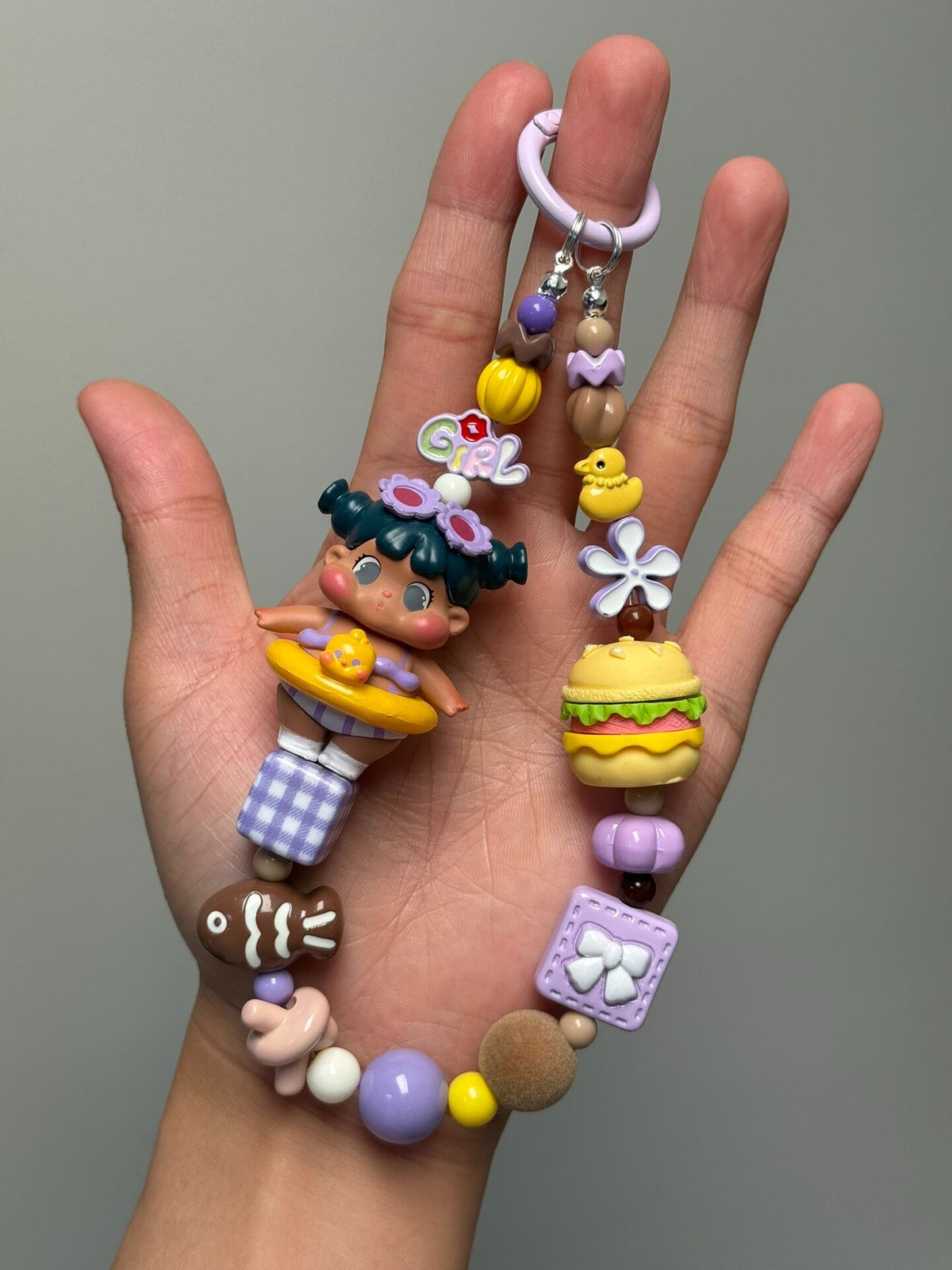 Handmade Beaded Phone Chain Bag Charm