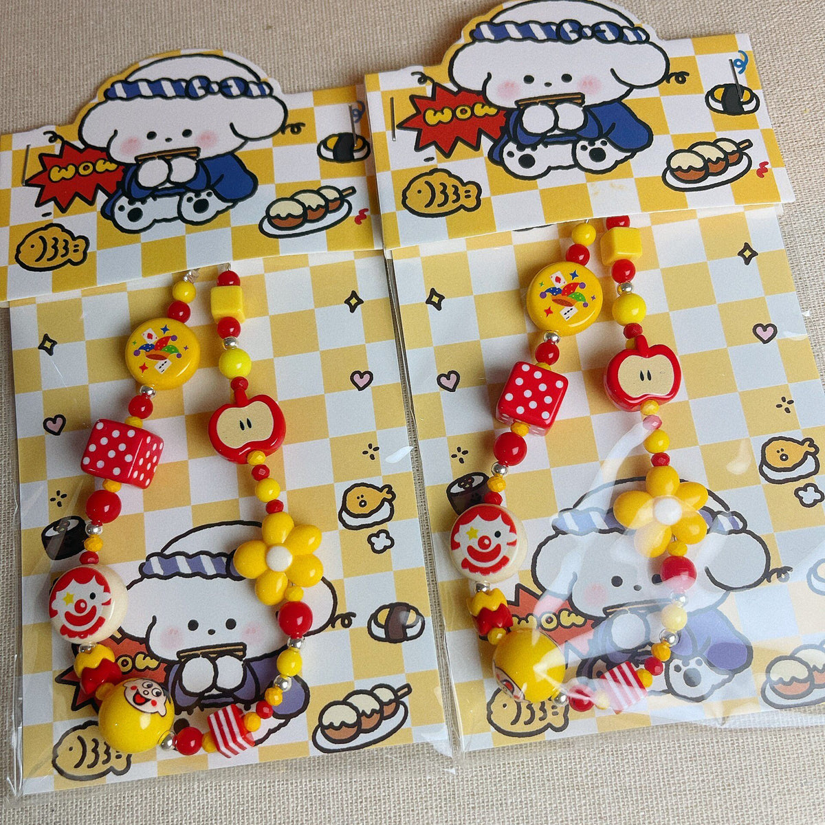 Circus Clown Beaded Phone Chain DIY