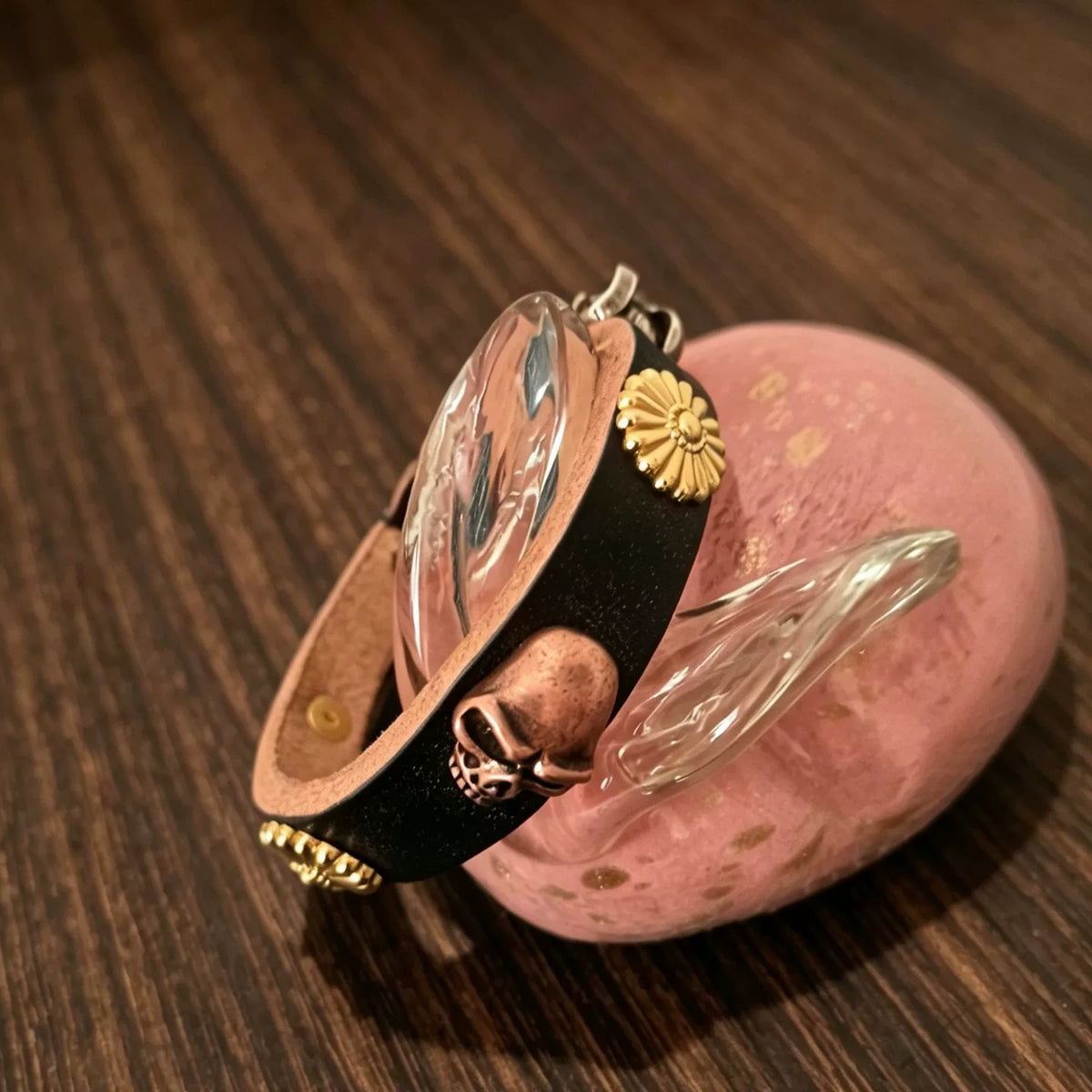 Pulseira de Couro JF de 5mm Artesanal