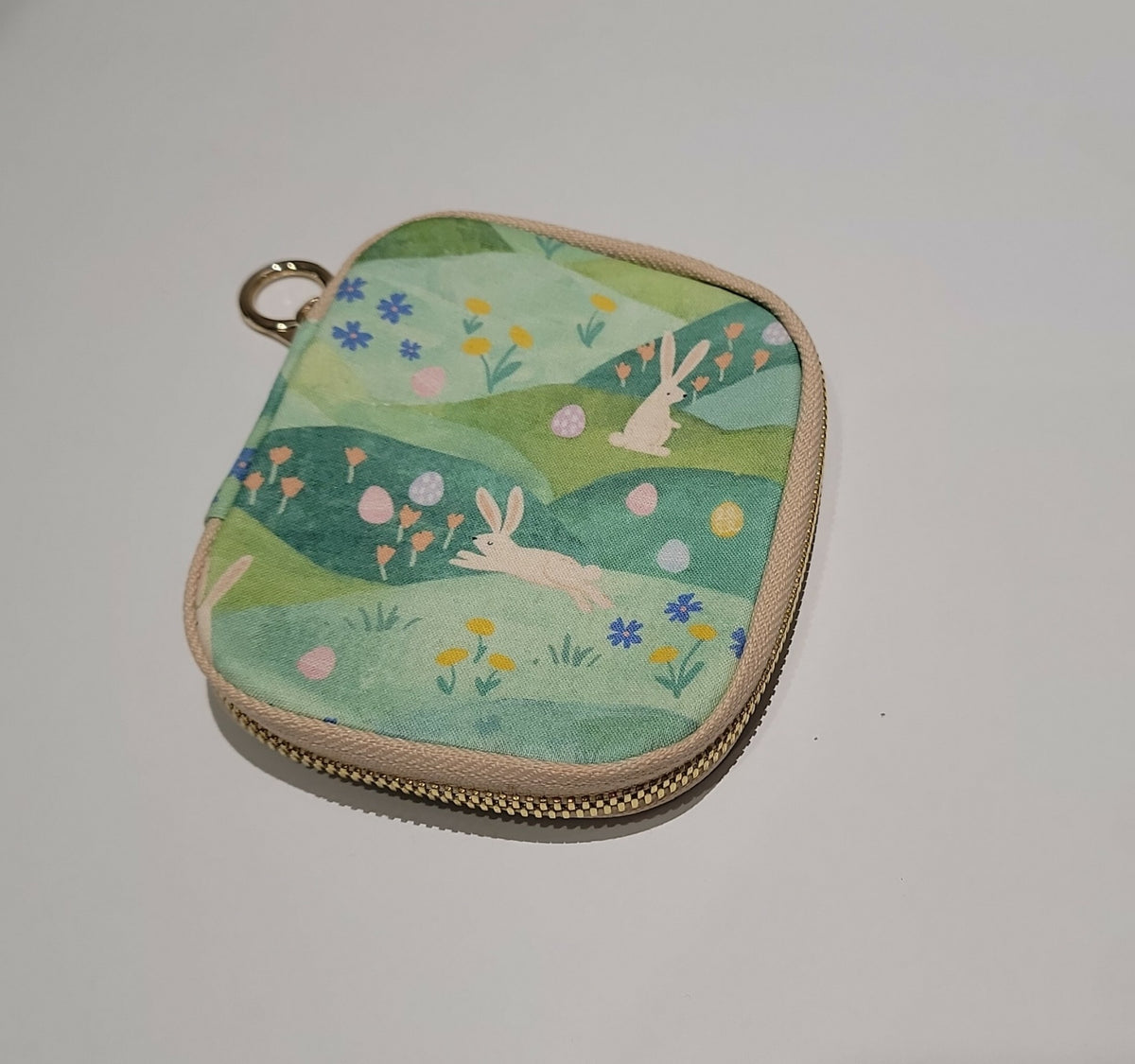 Bunny Small Pouch Spring Pastoral Print