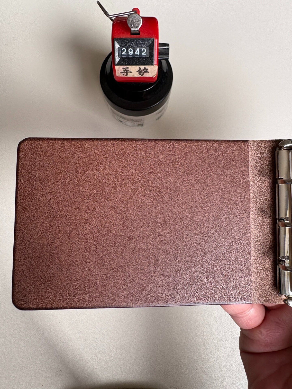 Buttero Leather Three Ring Binder A9