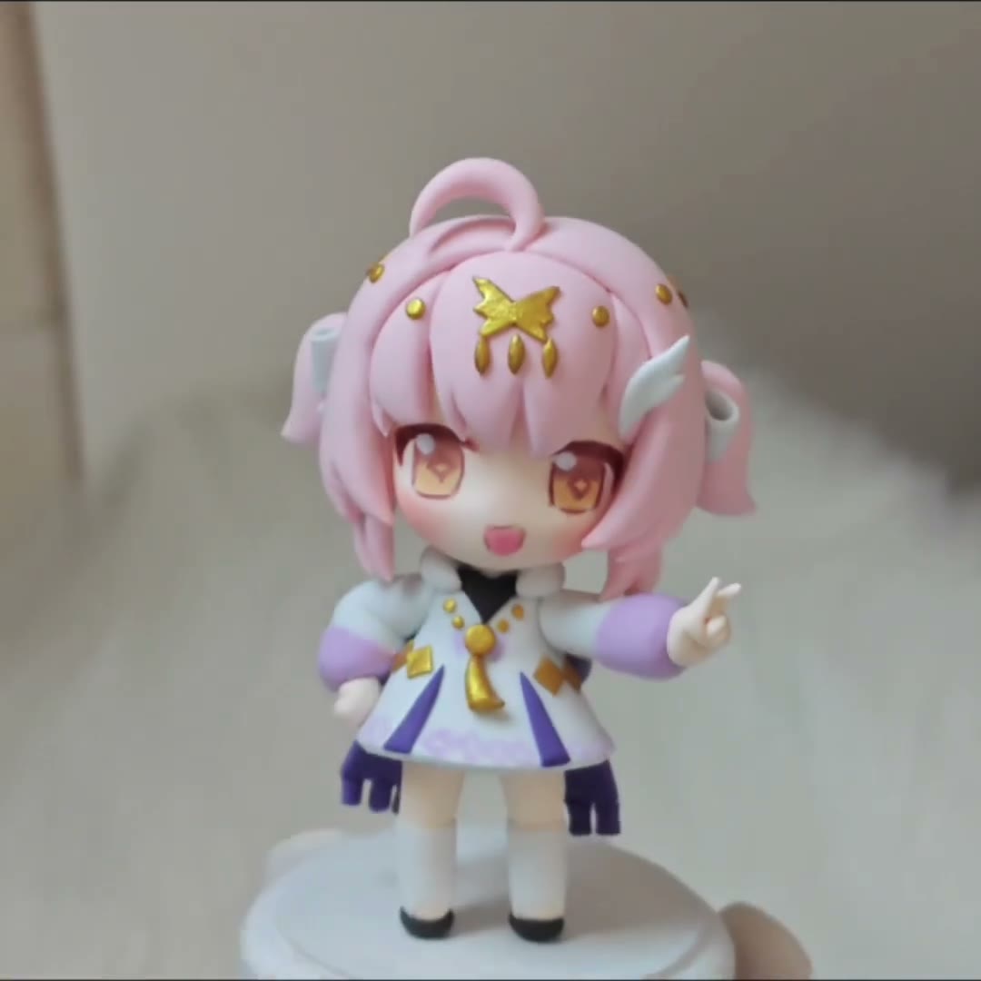 Q-version Aimi Handcrafted Clay Figurine 11cm