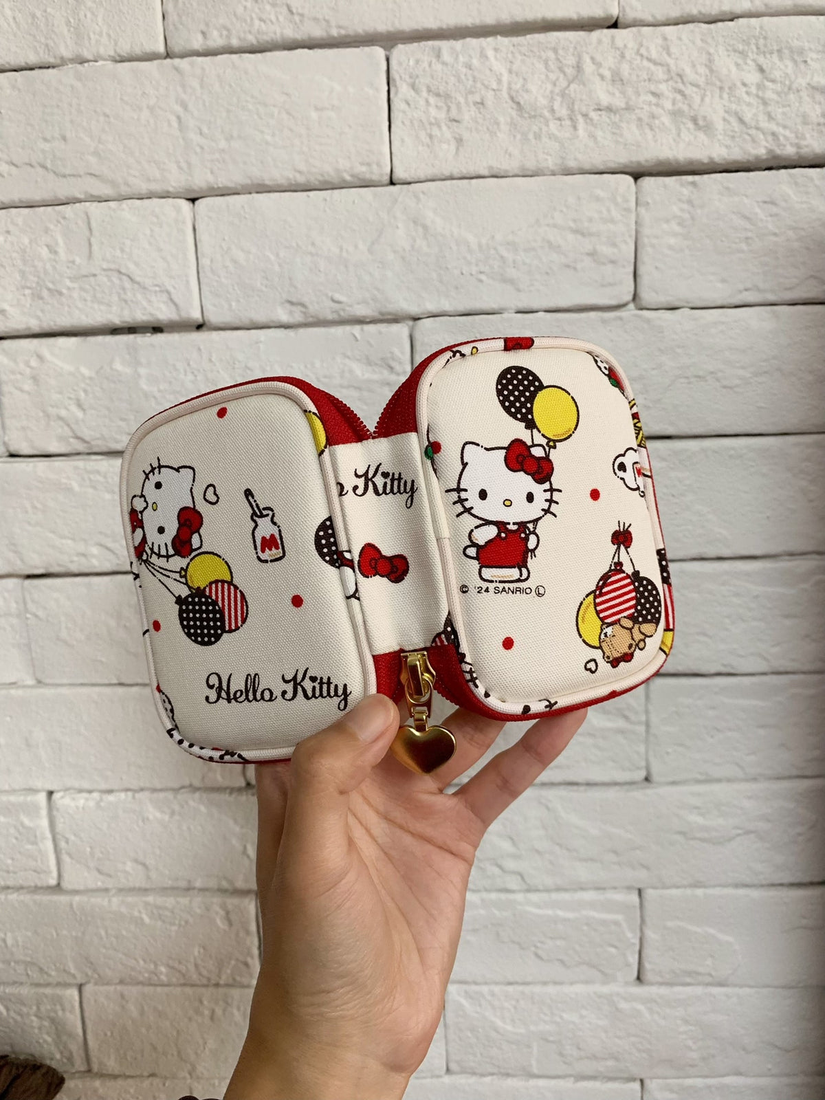 Hello Kitty Canvas Zip Pouch
