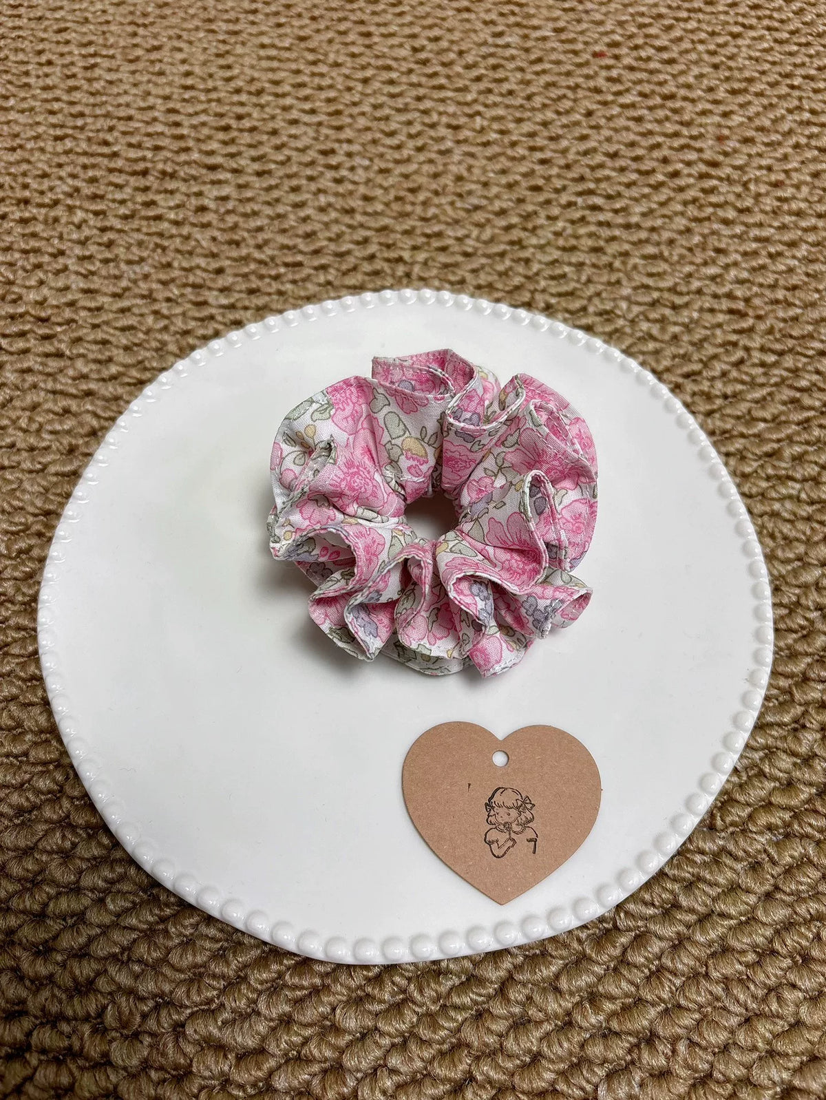 Pure Cotton Mini Double Layer Scrunchie