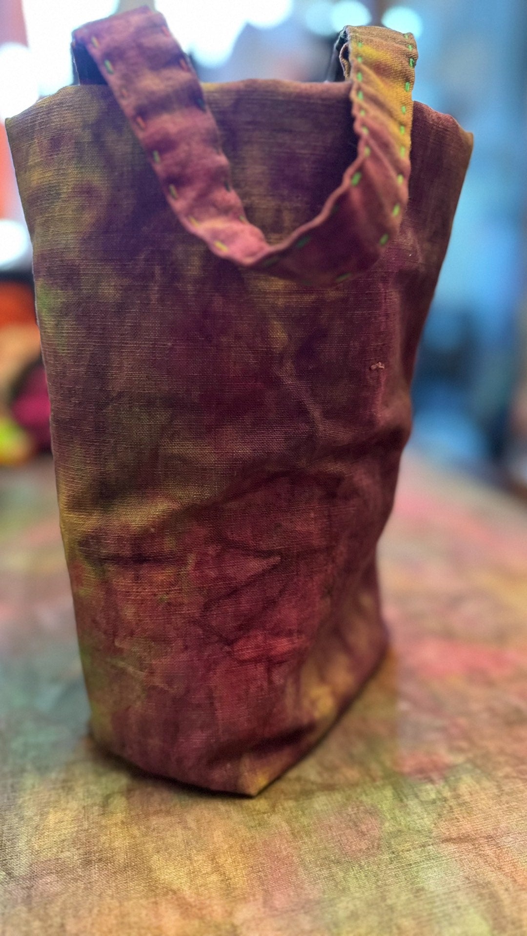 Handwoven Plant-Dyed Tea Utensil Bag