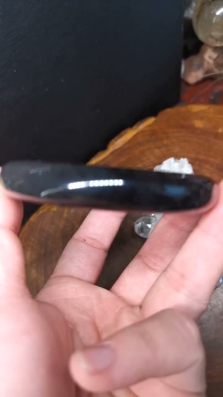Silver Sheen Obsidian Bangle 58.8mm Inner Diameter