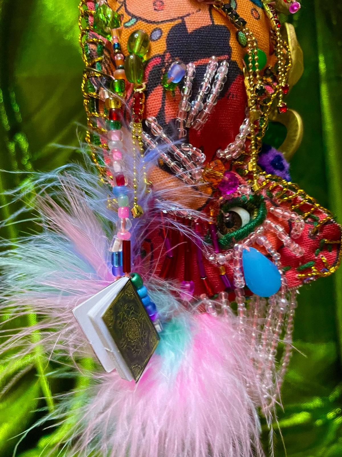 Y2K Beaded Keychain Bag Charm