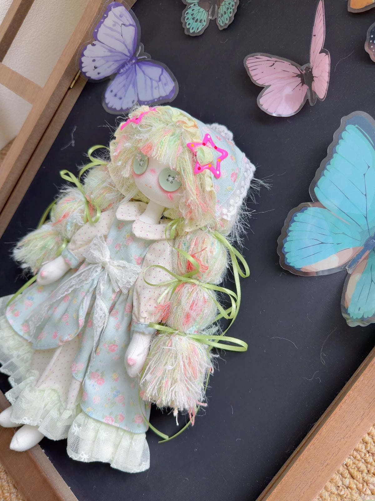 Handgefertigte bewegliche Kunstpuppe 30 cm