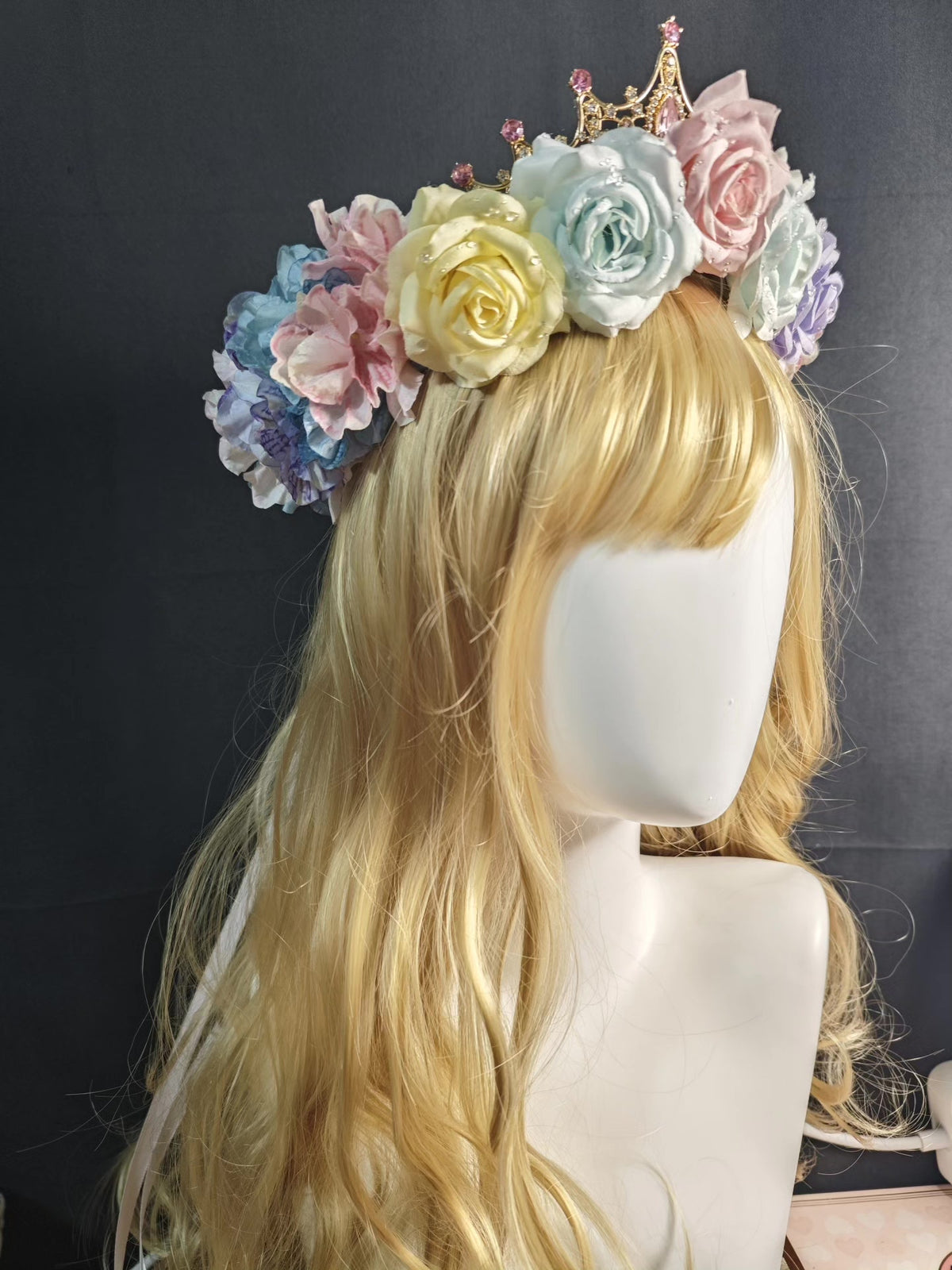 Rose Tiara Floral Crown Headpiece