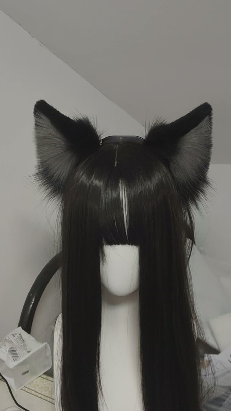 Motion Sensing Electric Wolf Cat Ears Headband