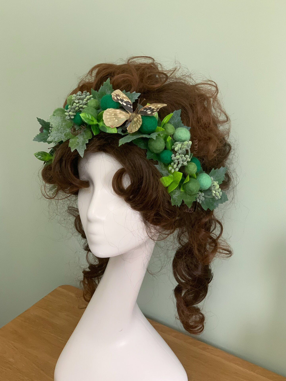 Cerchietto a Ghirlanda Floreale Uva Verde