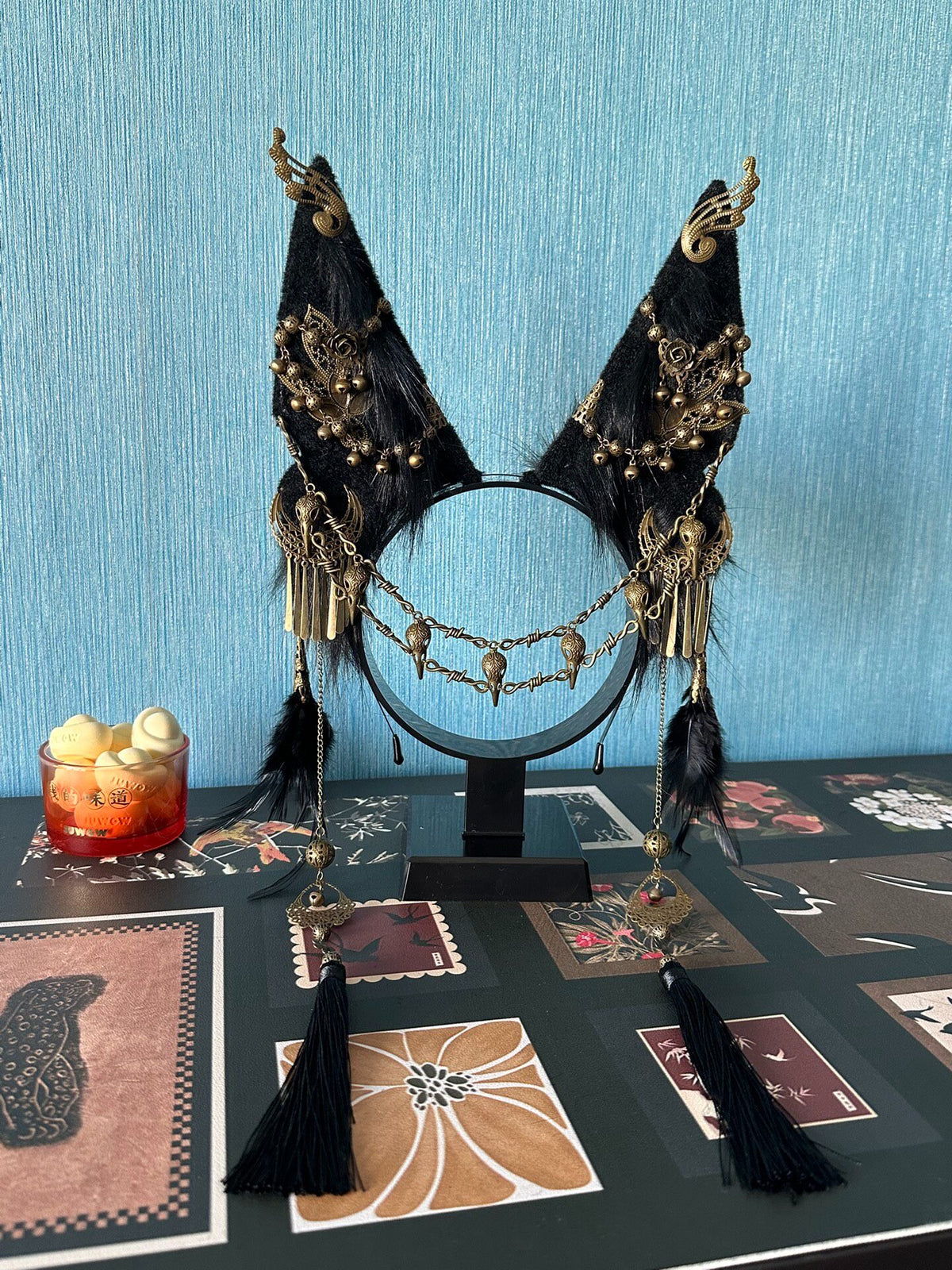Gothic Fur Animal Ear Headpiece