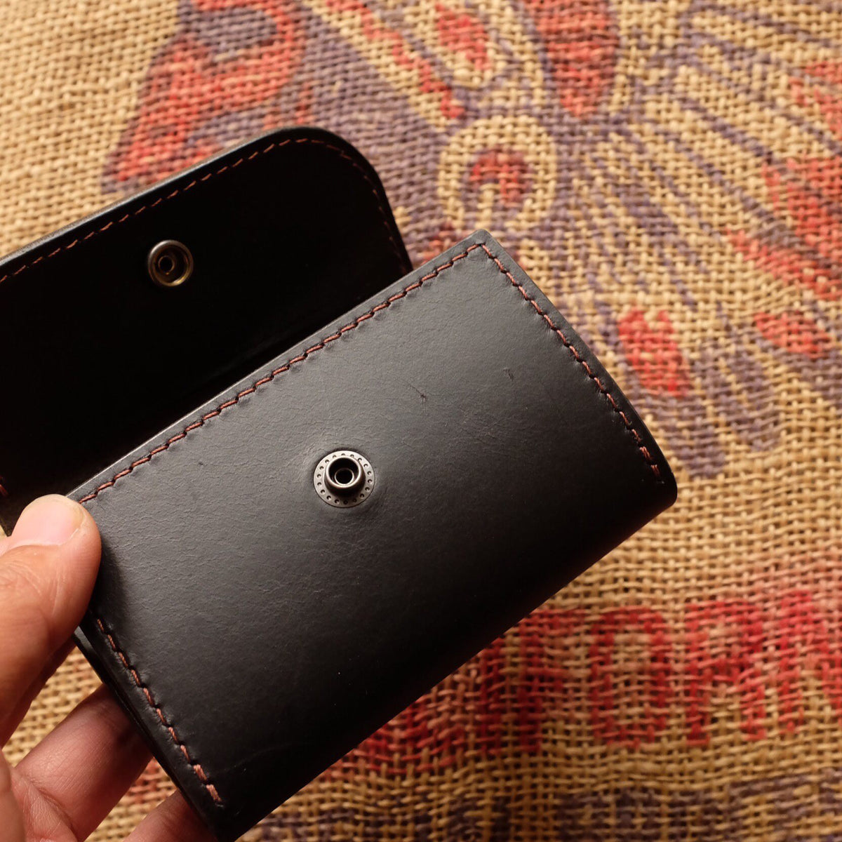 Leather Key Organizer with Five Hooks