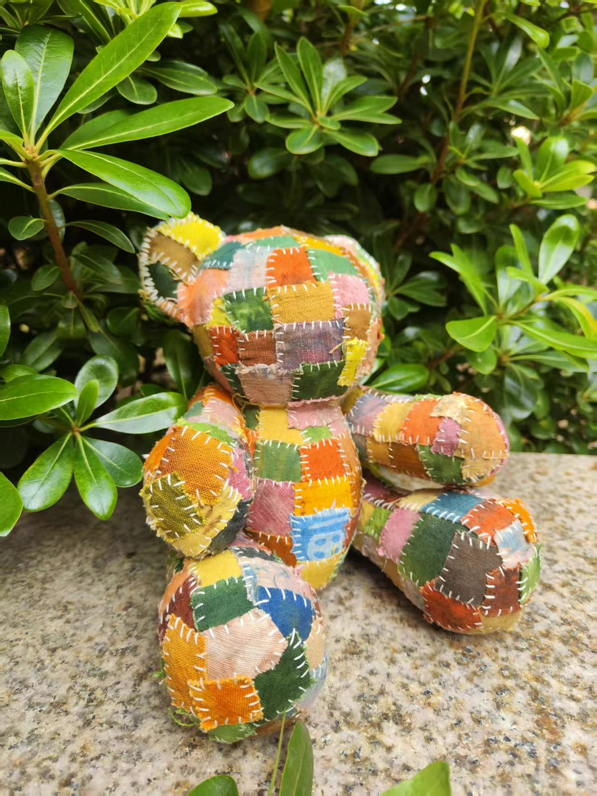 Cotton Patchwork Teddy Bear Doll