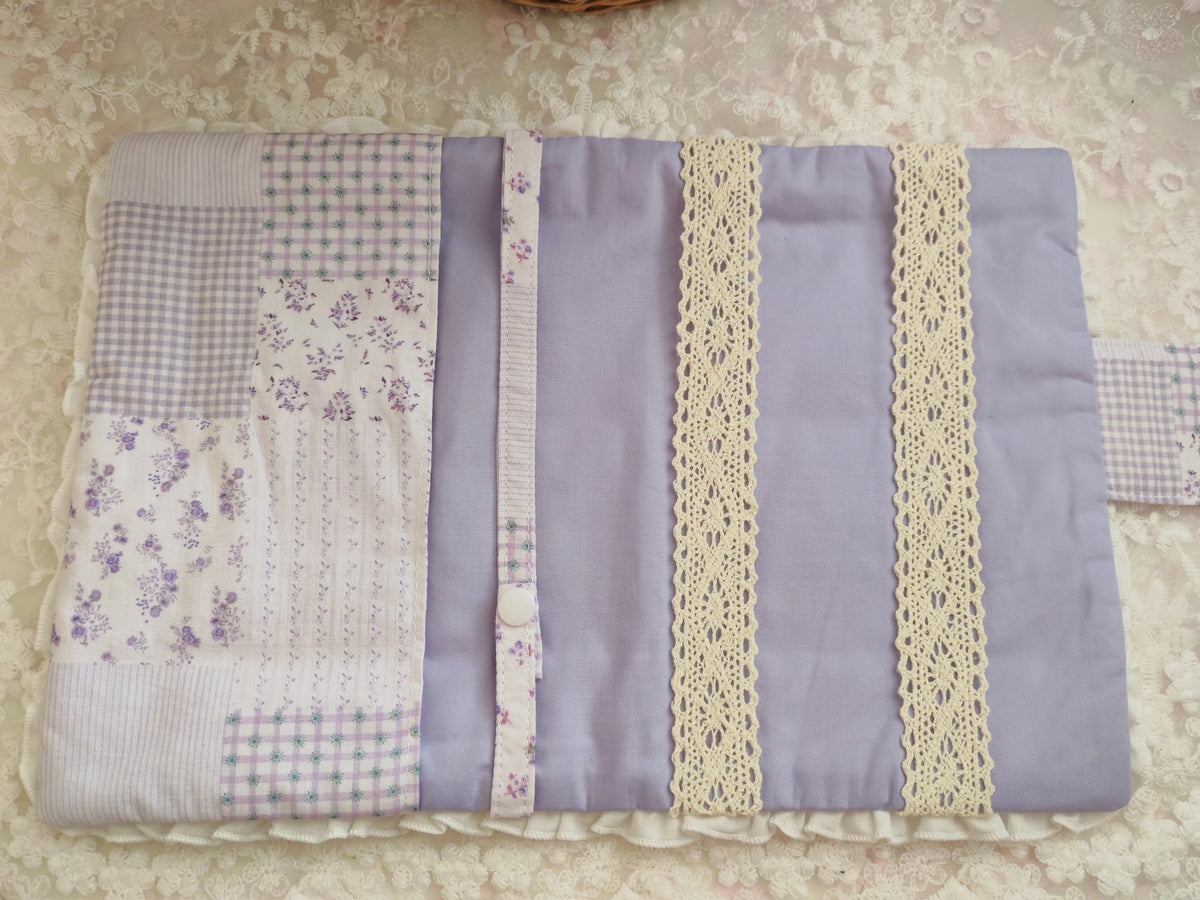 Handmade Cotton Hair Clip and Tie Pouch