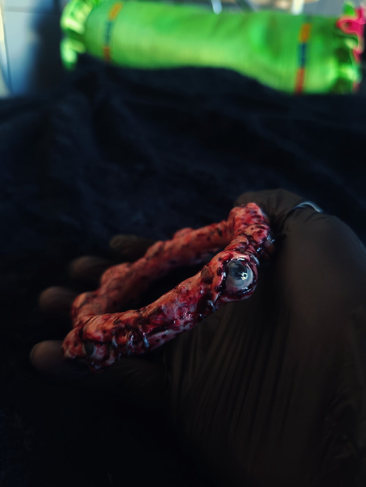 Cthulhu Flesh Eye Bangle Bracelet