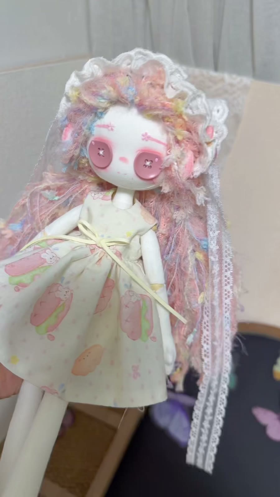 ハンドメイド布製アートドール 30cm