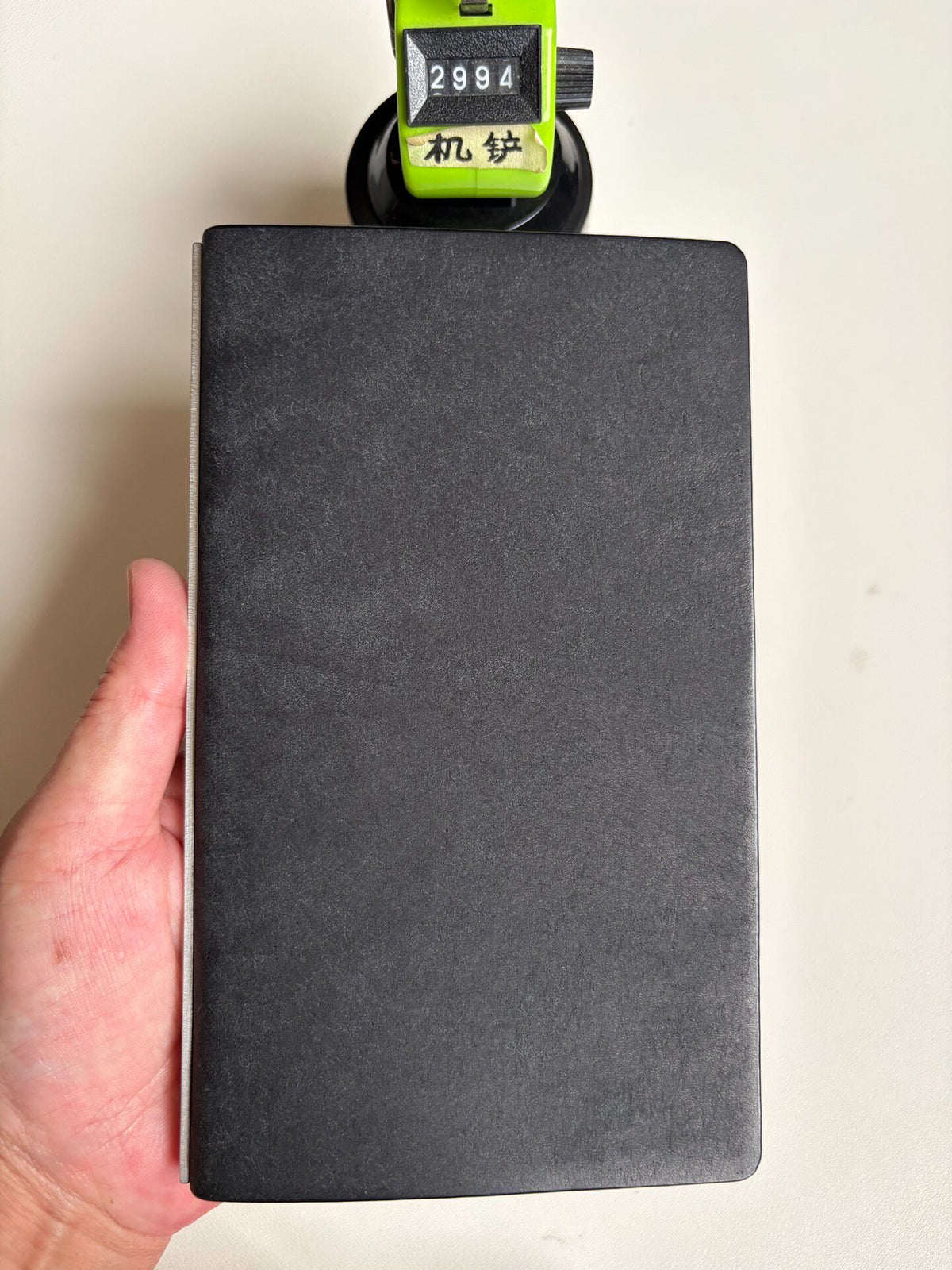 A6 Loose Leaf Notebook Cover Black Pueblo Leather