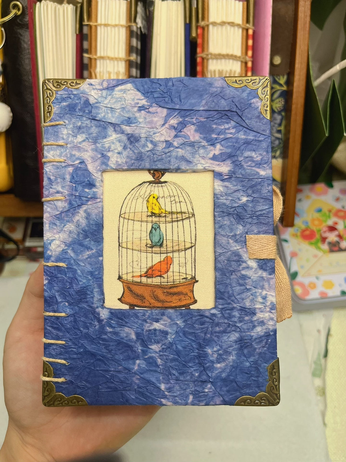 Handcrafted Watercolor Sketchbook 300gsm Birdcage