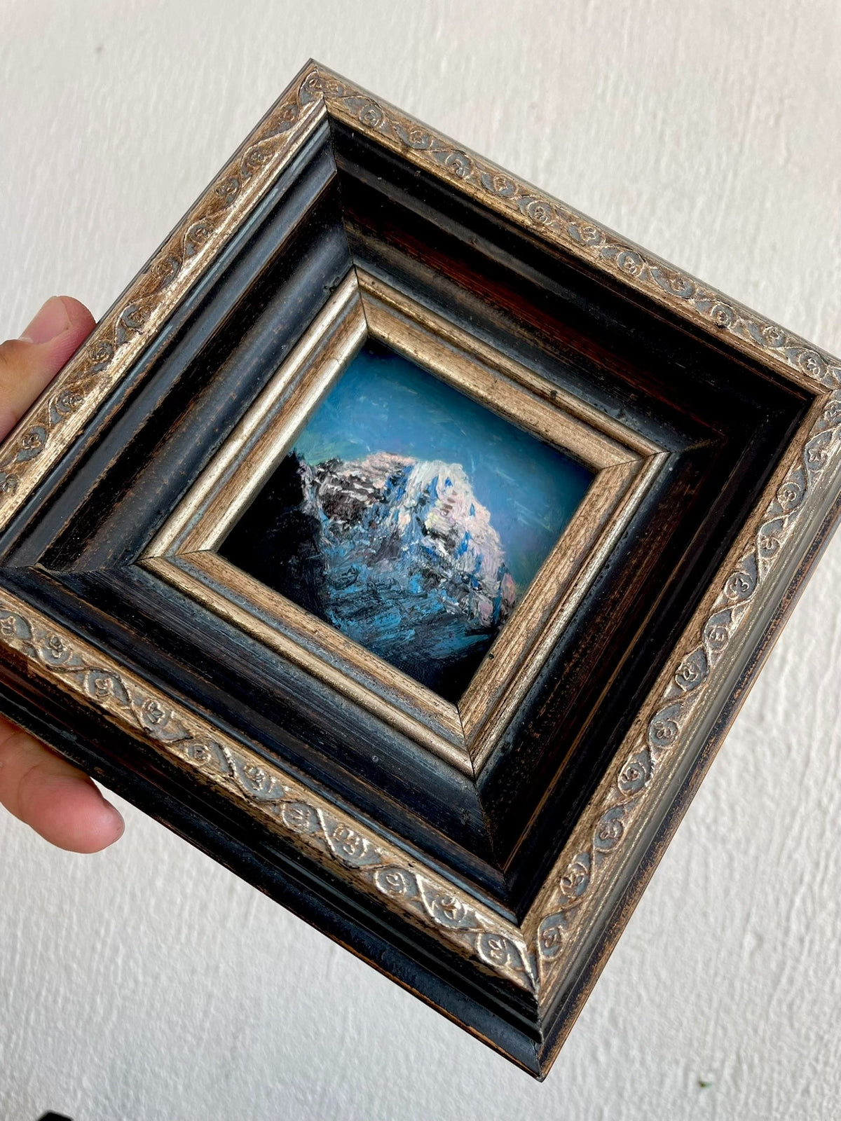 Miniatura dipinta a mano: dipinto a olio del Monte Kailash