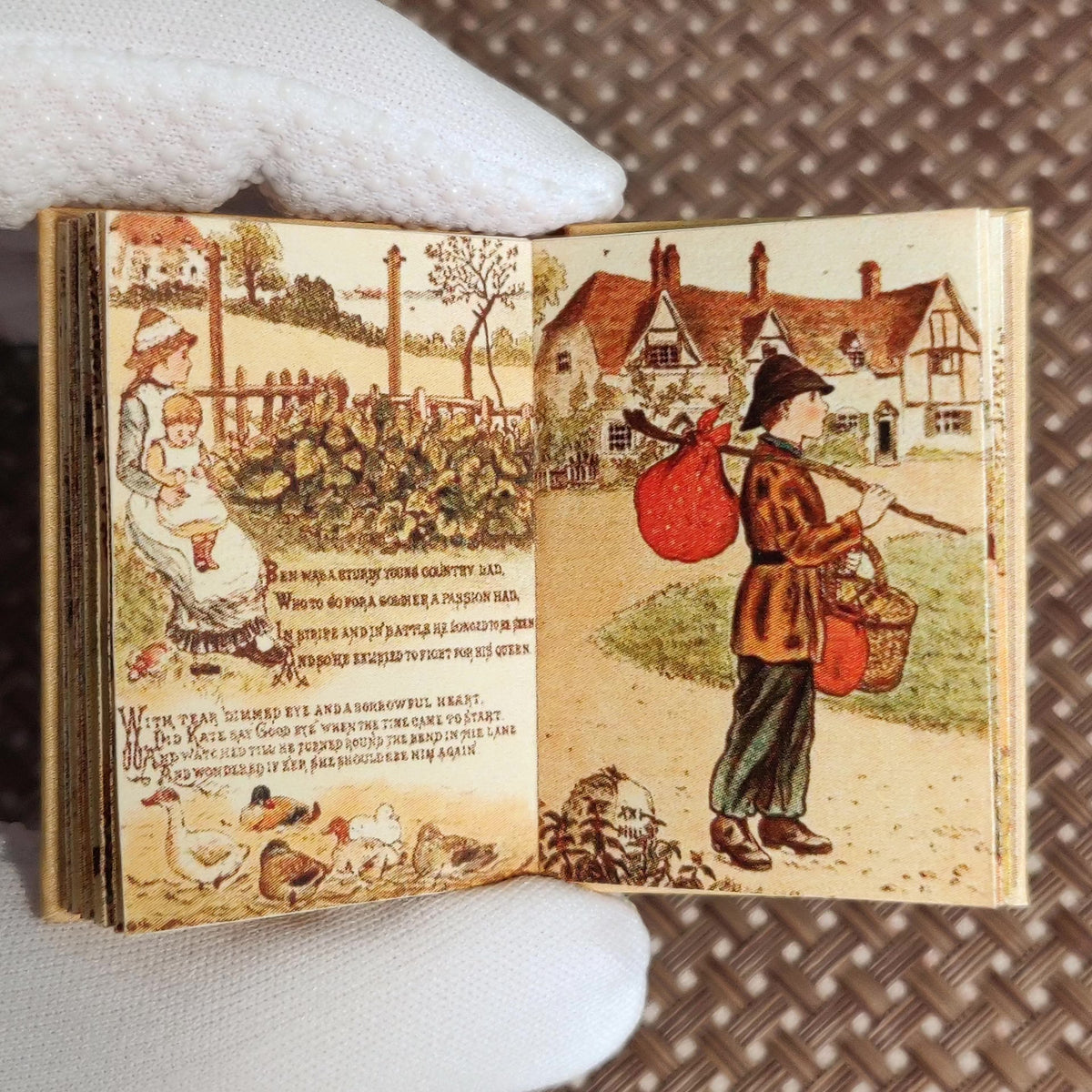 Miniature Book Prop for 1/6 Scale Dollhouse