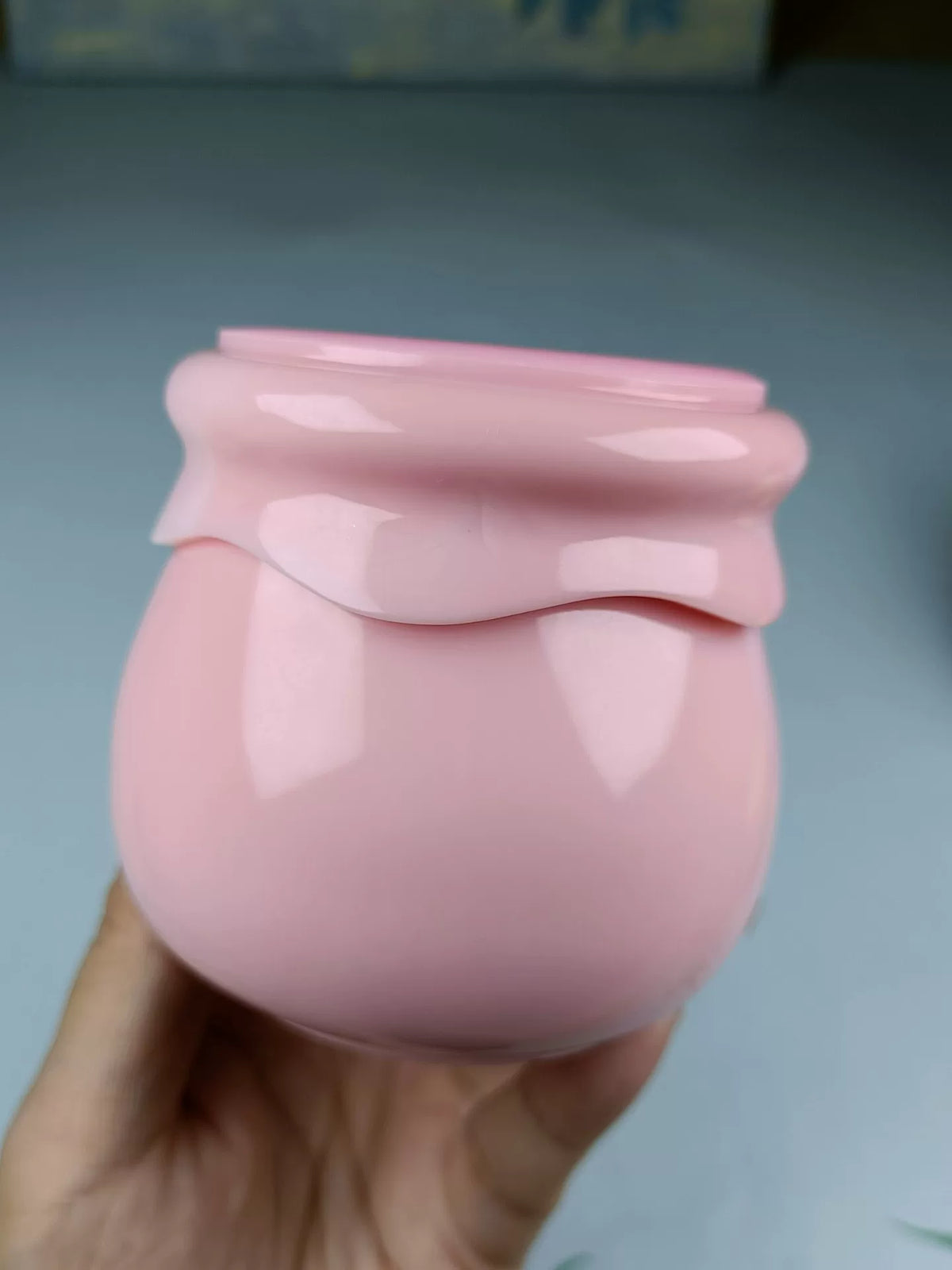 Epoxidharz-Puddingglas mit Deckel