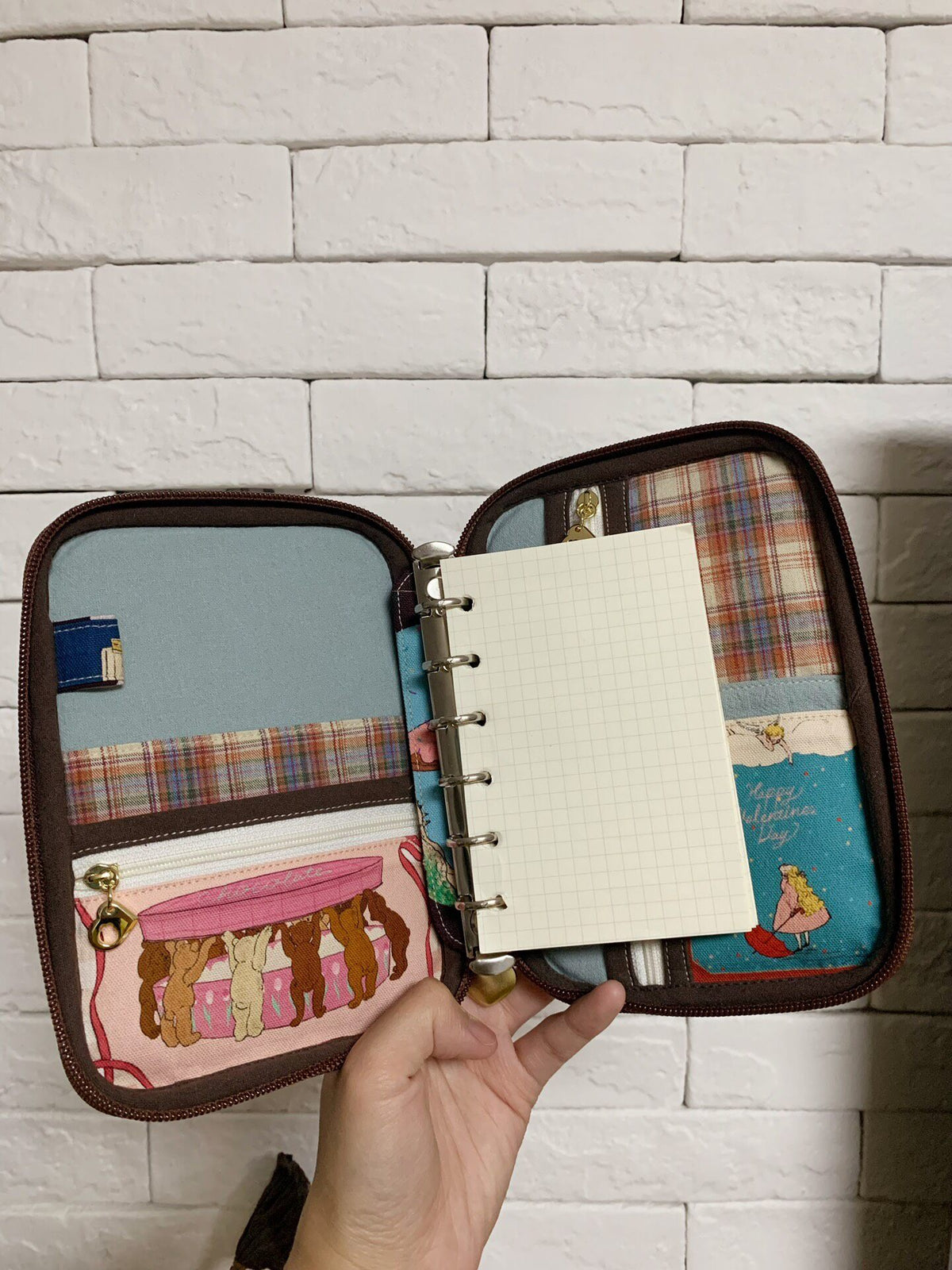 Zippered Organizer Case with Storybook Illustration