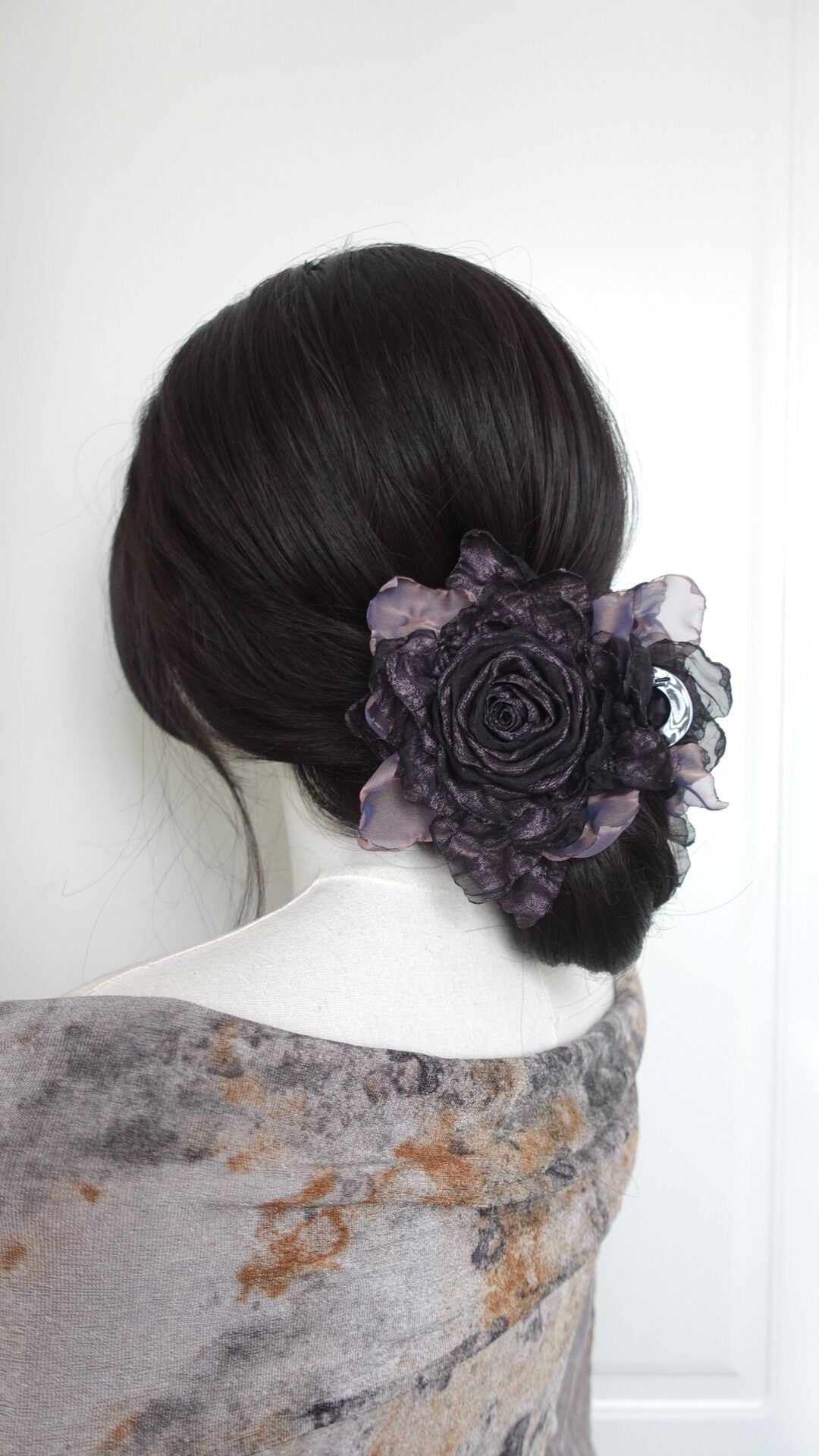 Withered Rose Fabric Hair Clip