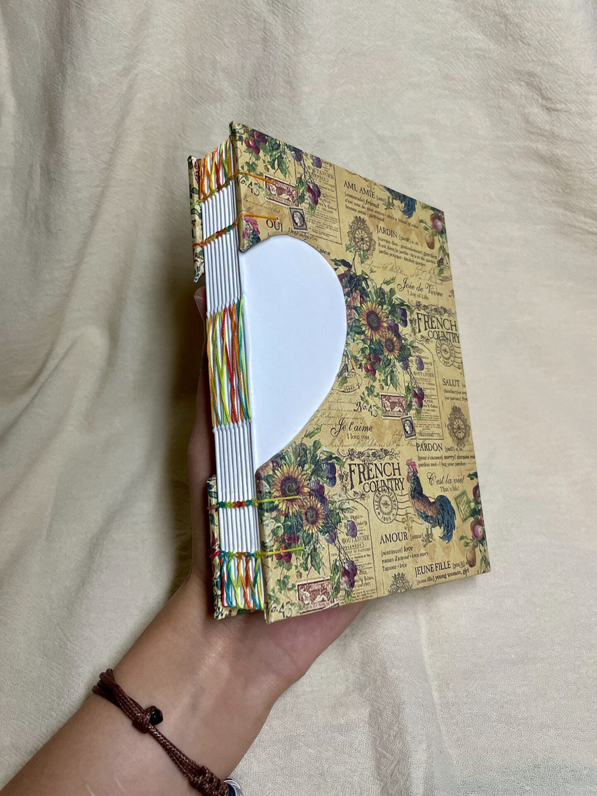 Handmade Journal Heart Cutout A6